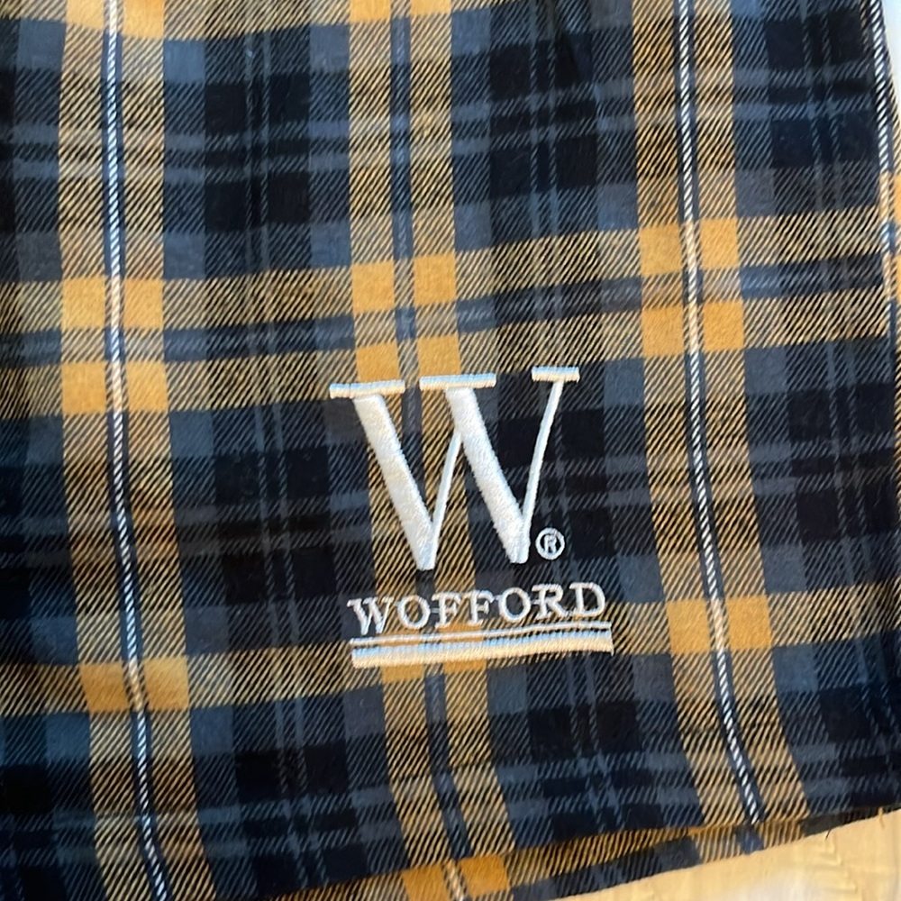 Wofford College Plaid Flannel Lounge Shorts - Picture 3 of 5
